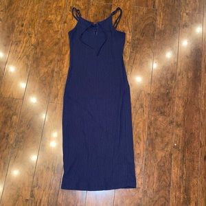 Dark blue roxy midi dress